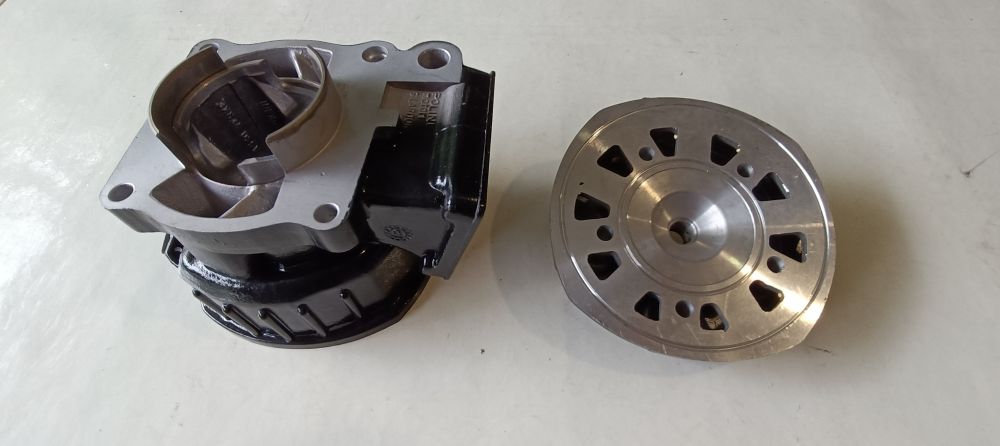 cilindro nuovo completo di pistone e testa polini gilardoni d. 64 cagiva elefant 125 – aletta rossa 125