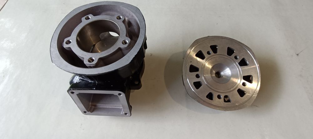 cilindro nuovo completo di pistone e testa polini gilardoni d. 64 cagiva elefant 125 – aletta rossa 125