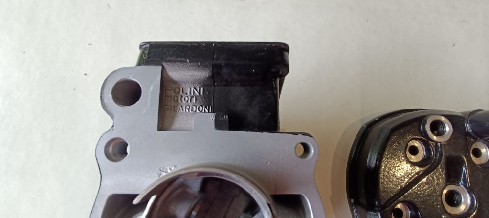 cilindro nuovo completo di pistone e testa polini gilardoni d. 64 cagiva elefant 125 – aletta rossa 125