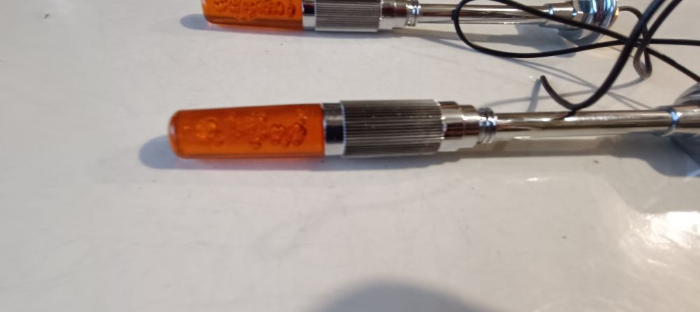 coppia luci accessorie originali anni 80 – 6 volt