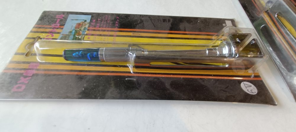 coppia luci accessorie moto originali anni 80 – 6 volt cromate colore blu
