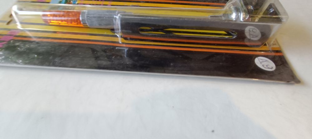 luce singola accessoria per moto originali epoca colore arancio 6 volt