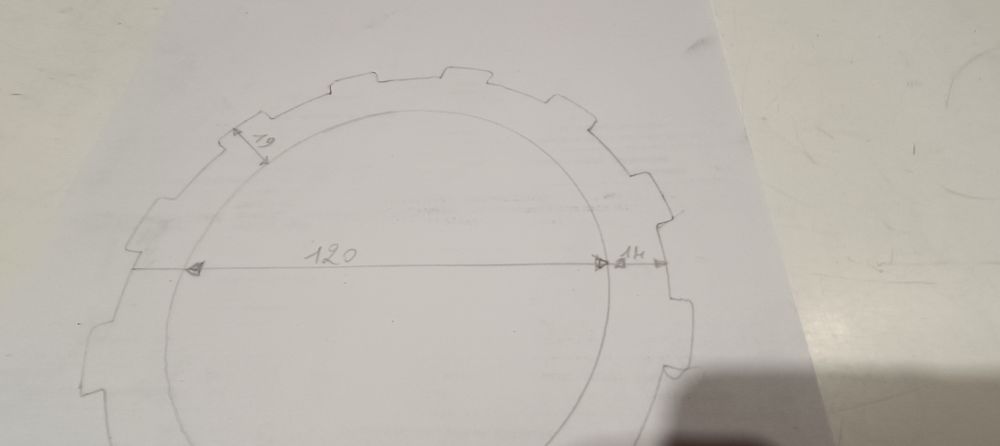 9 dischi frizione moto &ndash; non conosco le applicazioni &ndash; verificare misure -