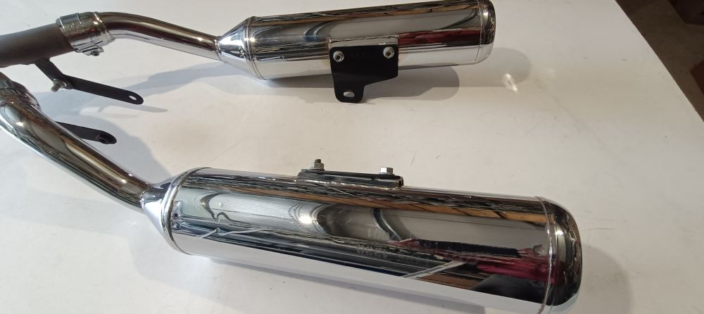 coppia marmitte cromate usate tenute benissimo sito 1330-7001