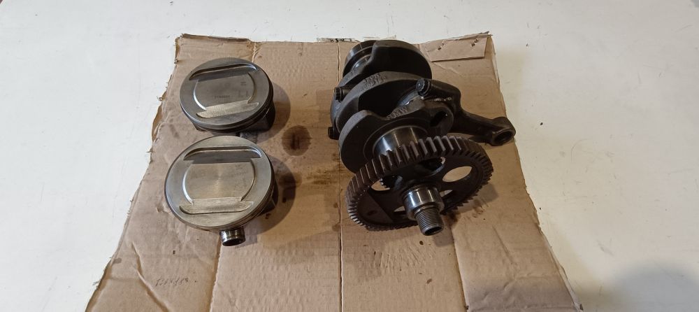 albero motore usato completo di bielle e pistoni bmw r 1200 rt