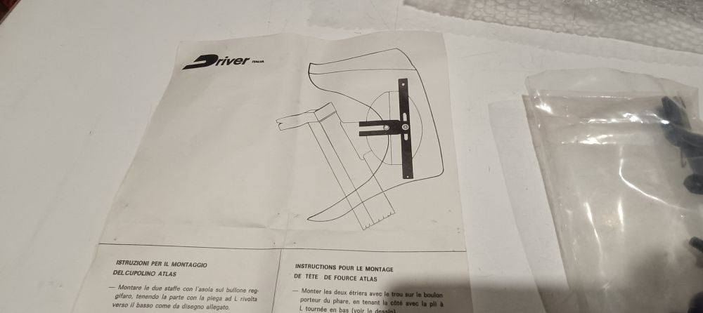 carena cupolino driver nuovo completo con attacchi per moto epoca