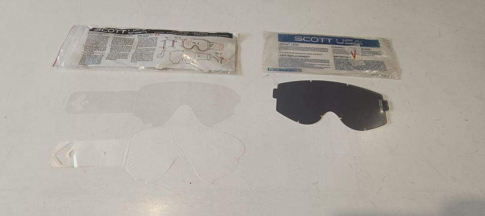 12 lenti di ricambio per mascherine casco scott usa