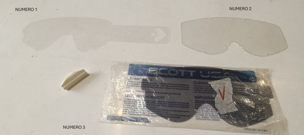 12 lenti di ricambio per mascherine casco scott usa