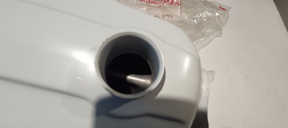 serbatoio benzina nuovo bianco garelli noi