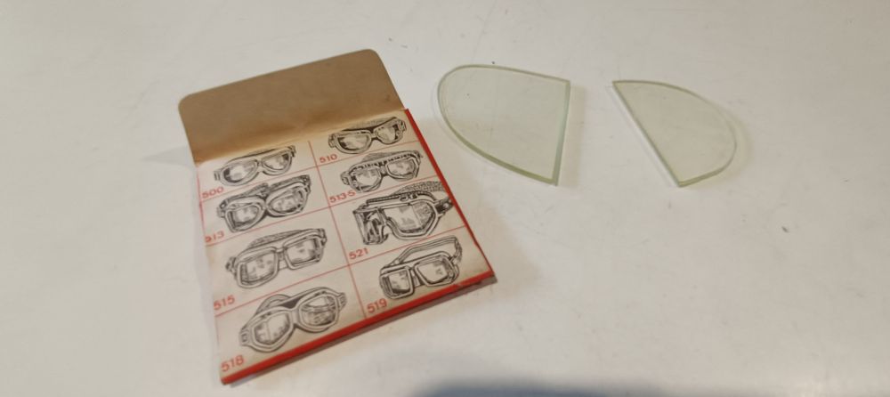 ricambio lenti originali per occhiali vintage moto marca climax