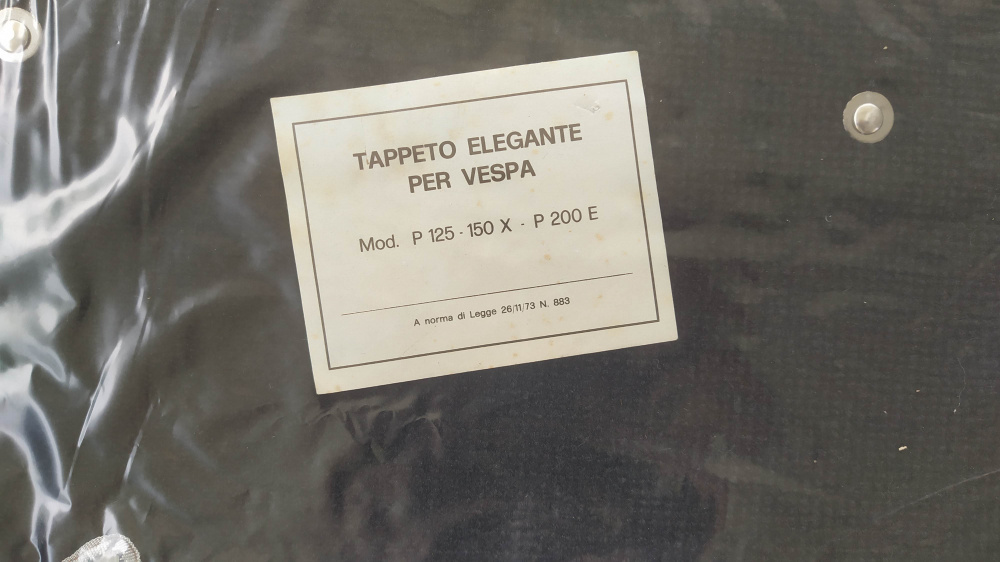 tappetino elegante piaggio vespa px 125 - 150 - 200