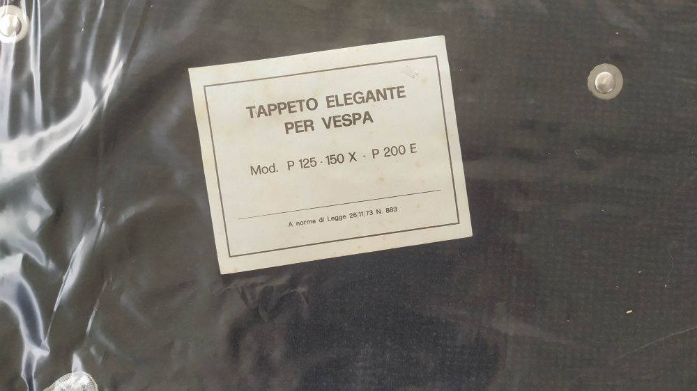 tappetino elegante piaggio vespa px 125 - 150 - 200