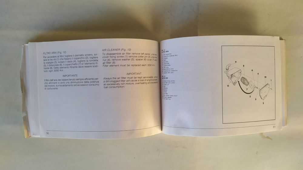 libretto uso e manutenzione originale cagiva elefant 2 200