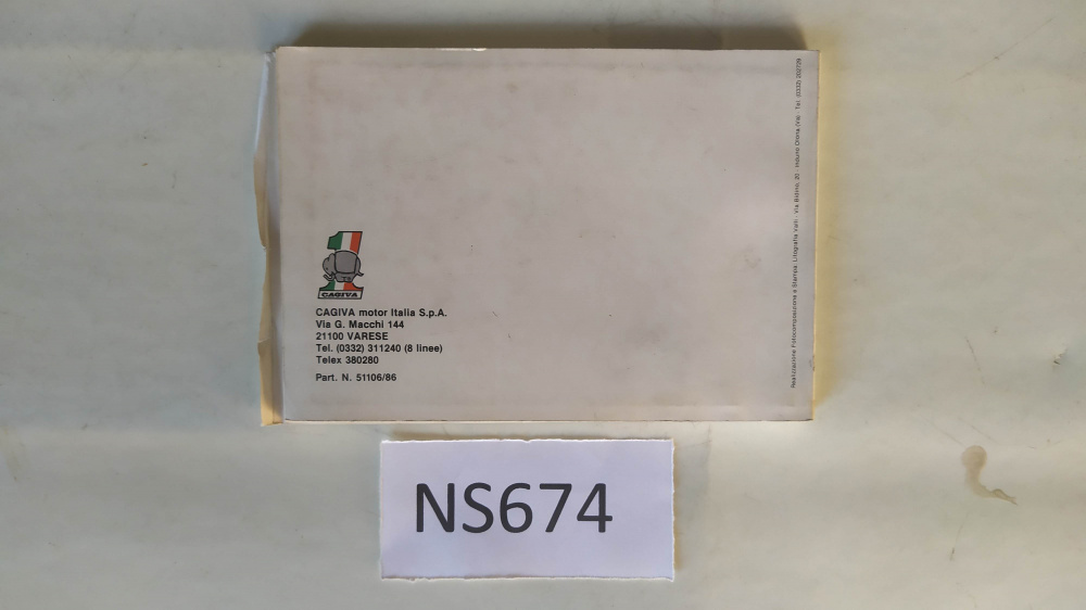 libretto uso e manutenzione originale cagiva elefant 2 200
