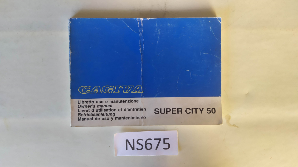 libretto uso e manutenzione originale cagiva supercity 50
