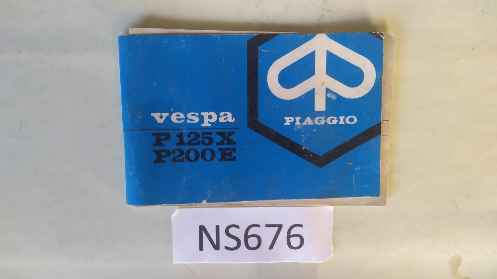 libretto uso e manutenzione originale piaggio vespa p125x - p200e