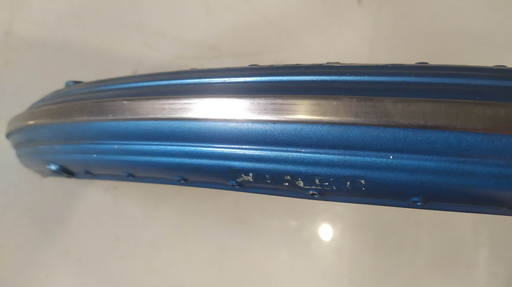 coppia parafanghi blu lusso viner fondo di magazzino x bici epoca - vedere descrizione -