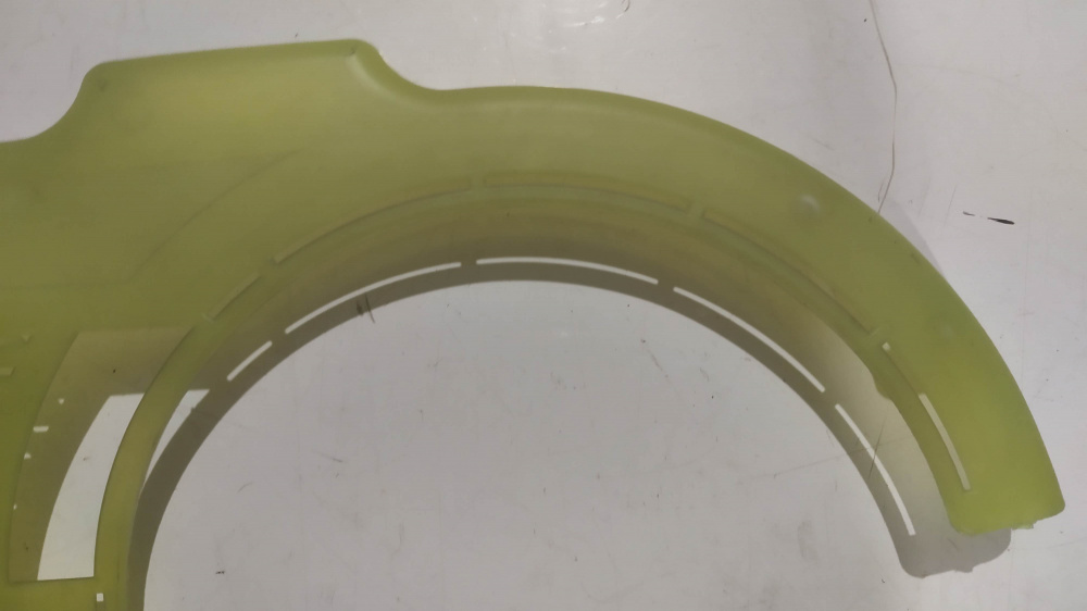 copricatena in plastica verde trasparente per biciclette vintage