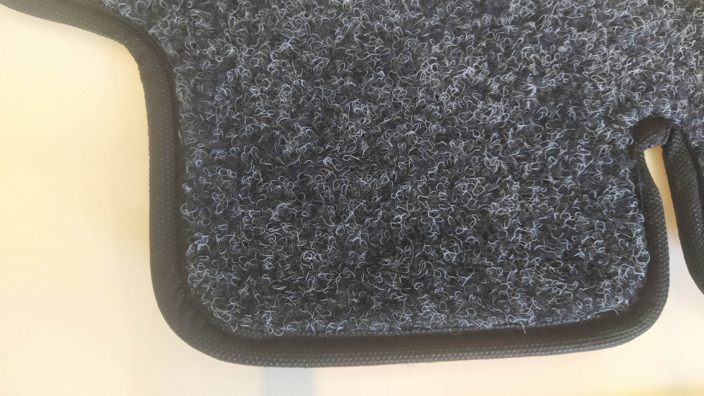kit tappetini nero perlato salvarumori per bauletto vespa p125 - 150x - p200e
