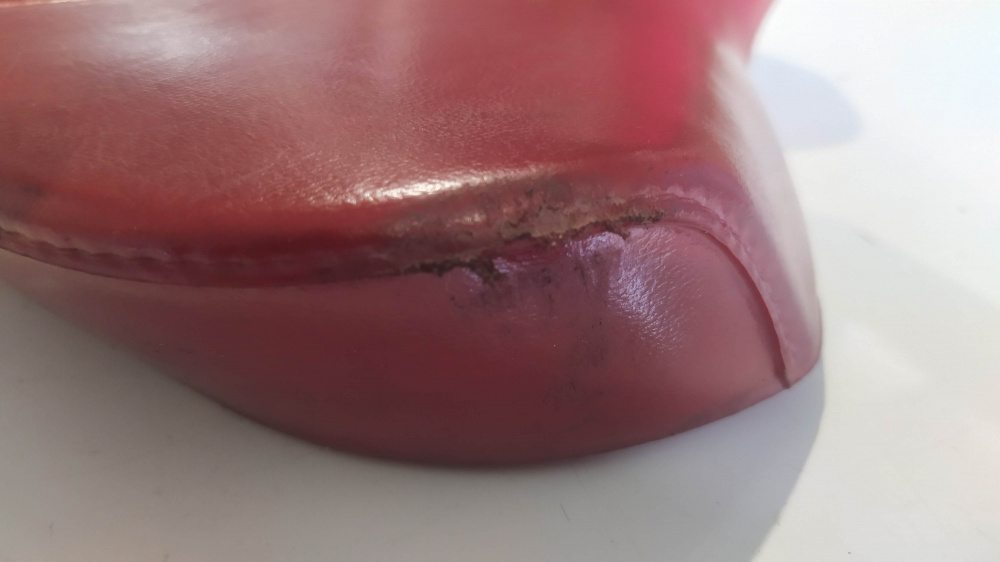 coprisella usata rossa originale con scritta piaggio per ciclomotori