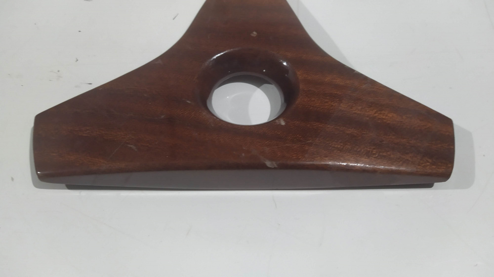 volante in pelle auto epoca con inserto in legno diamtero 37
