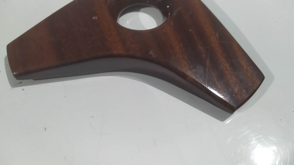 volante in pelle auto epoca con inserto in legno diamtero 37