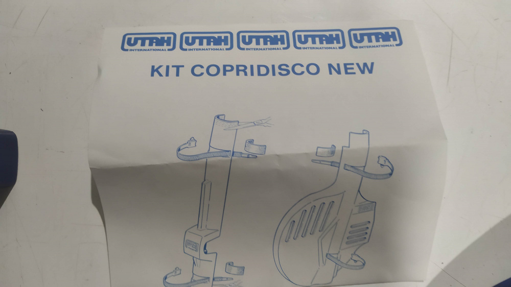 kit copridisco blu utah per honda transalp