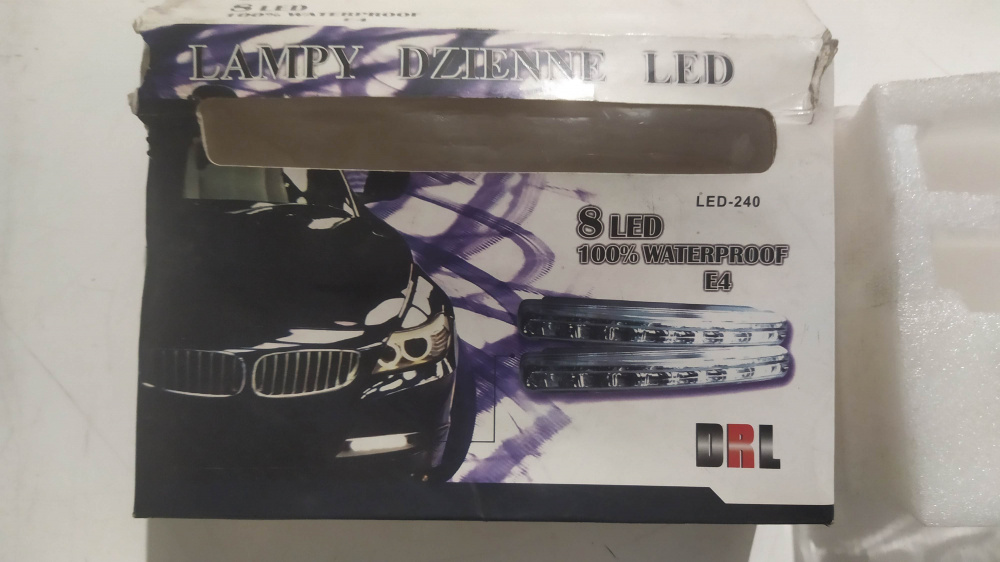 coppia strisce luci a led per auto - lampy dzienne led