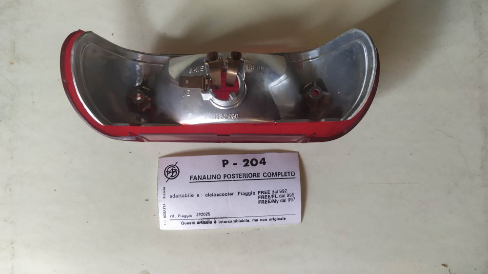 fanale posteriore completo bosatta piaggio free ´92 - ´97 - 292025