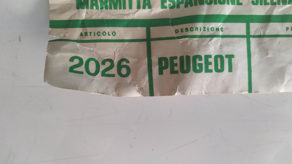 marmitta polini espansione peugeot 2026 - attacco a ghiera -