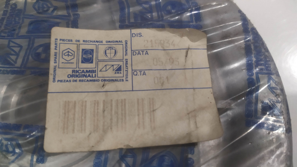 piatto portaganasce originale 991815 nuovo piaggio vespa 50 pk