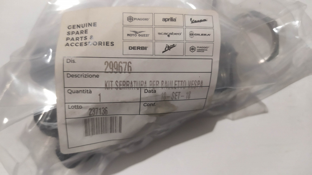 kit serratura per bauletto piaggio vespa et2 - et4 e liberty 50