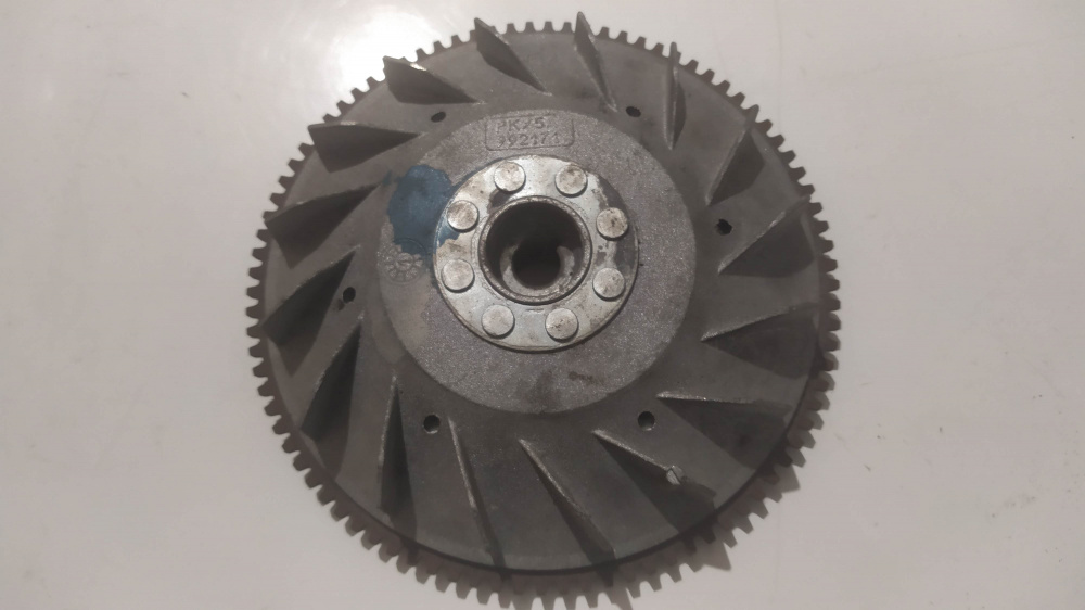 volano nuovo ed originale piaggio 992171 vespa pk - ape 50 con corona dentata
