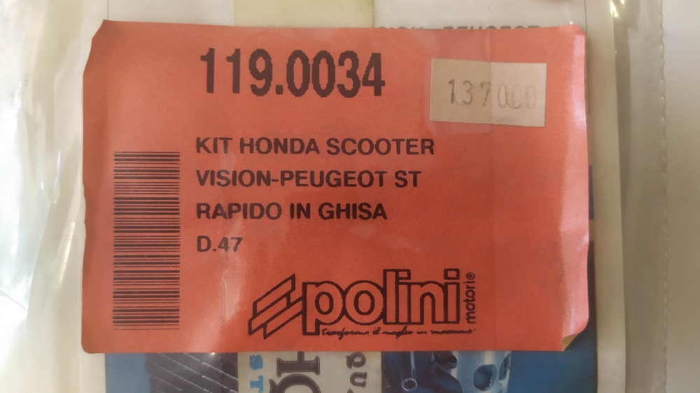 kit cilindro polini in ghisa peugeot st rapido / honda vision d. 47