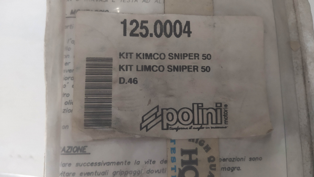 kit cilindro polini kymco sniper 50 d. 46