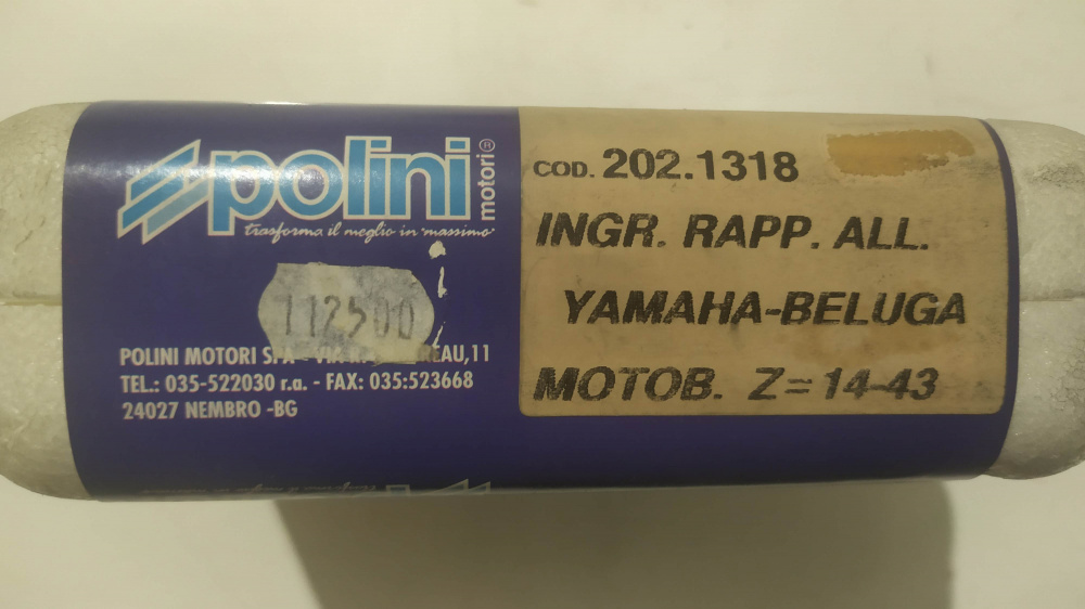 ingranaggi polini rapporto allungato yamaha beluga - motobecane z 14 - 43