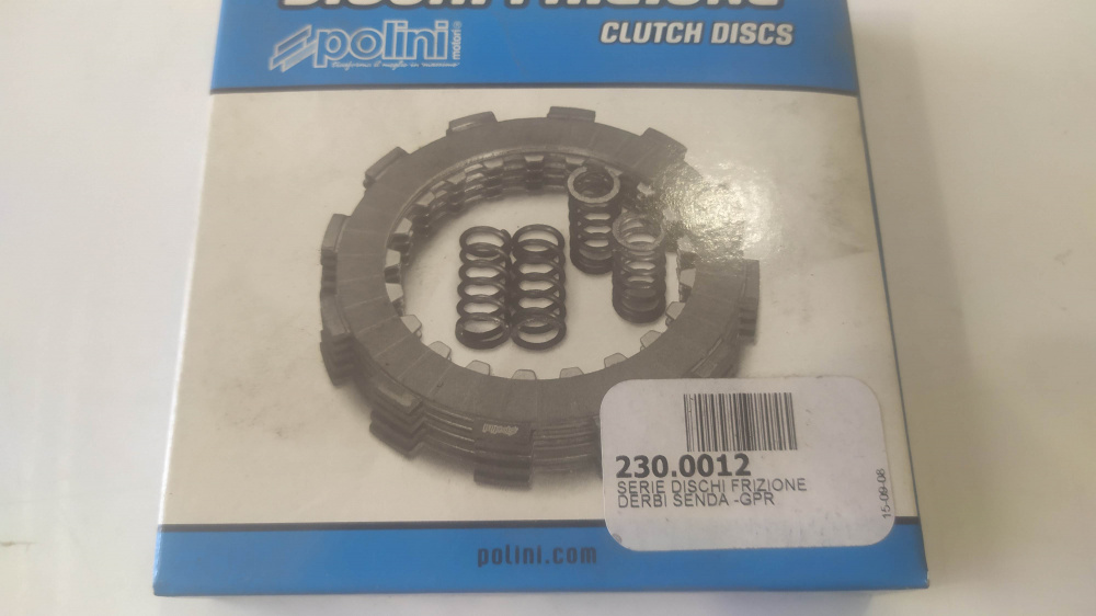 serie dischi frizione polini derbi senda / gpr - gilera gsm / smt - aprilia 50 rs / rx / sx ´06 - ´10 - rs4 50 ´11 - ´16