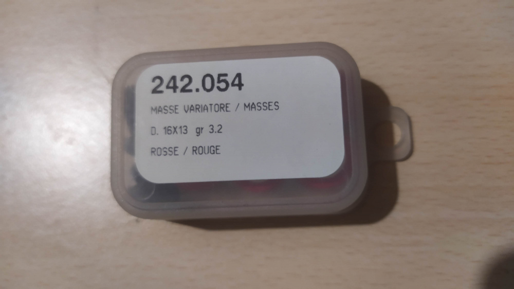 serie rulli variatore polini d. 16 x 13 gr. 3.2