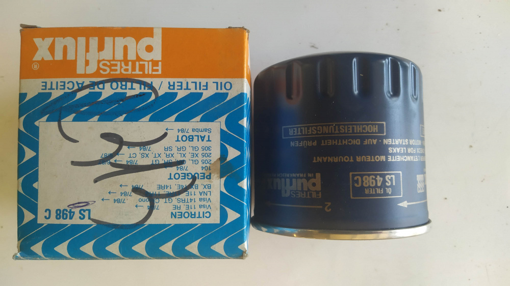 filtro olio purflux ls498c