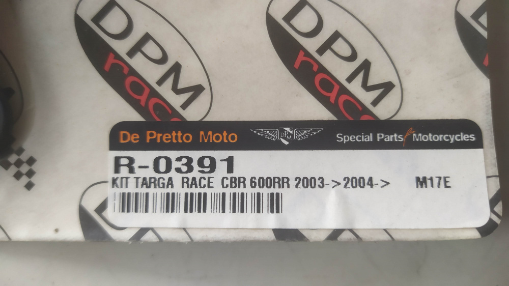 kit targa de pretto honda cbr600rr ´03-´04