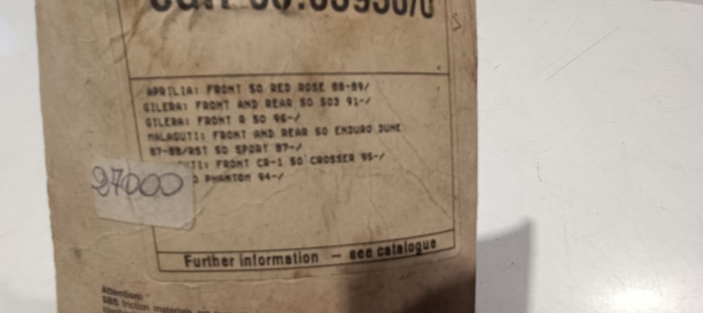 pasticche freno ant. aprilia &ndash; malaguti