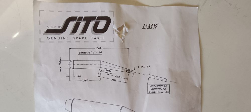 coppia marmitte sito cromate tpsi 1804 art. 1229 nuove bmw r45 - r65