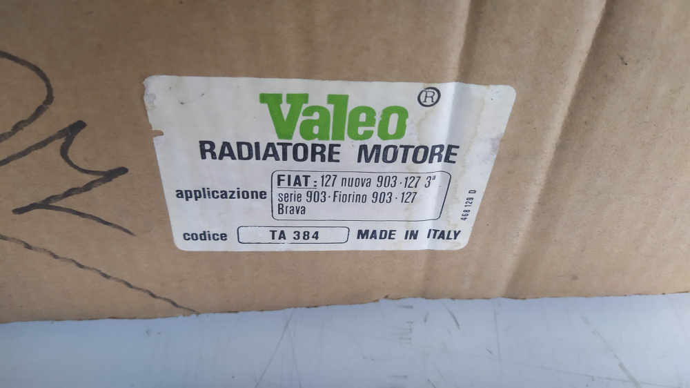 radiatore valeo fiat 127 nuova 903 - 127 3a serie 903 - fiorino 903 - 127 - brava