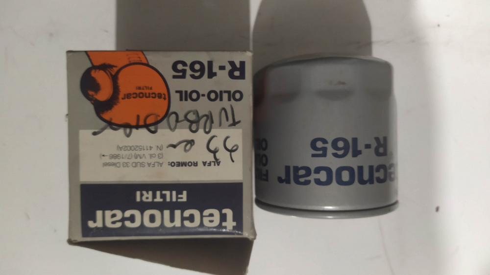 filtro olio tecnocar r-165 - vedere applicazioni -