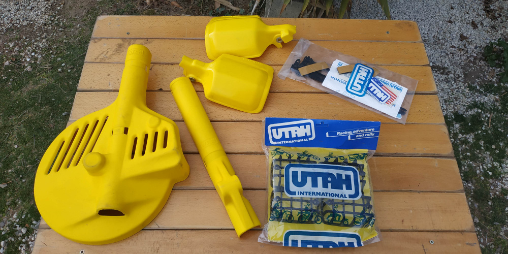 kit protezioni honda mtx 125 giallo (paramani - copridisco - copristelo - griglie )